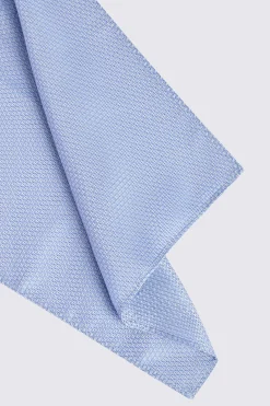 Sky Textured Pocket Square