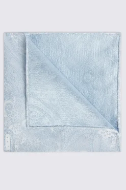 Sky Wedding Paisley Pocket Square
