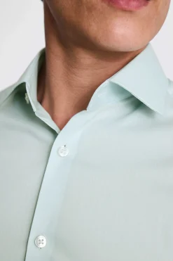 Slim Aqua Stretch Shirt