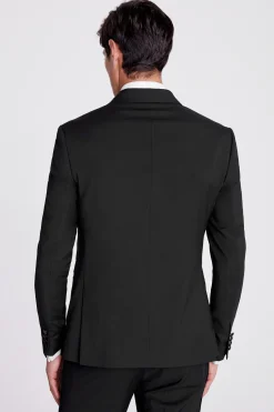 Slim Fit Black Double Breasted Tuxedo Jacket