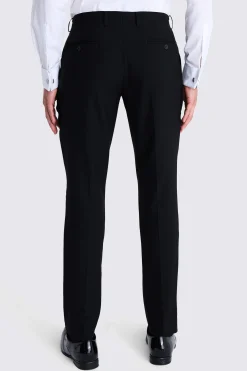 Slim Fit Black Dress Trousers