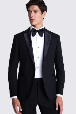 Slim Fit Black Notch Lapel Tuxedo Jacket