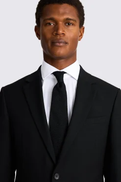 Slim Fit Black Stretch Suit