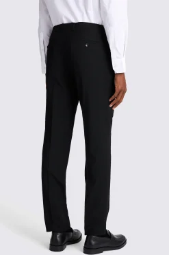 Slim Fit Black Stretch Trousers