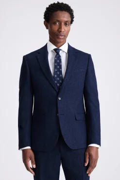 Slim Fit Blue Donegal Tweed Suit