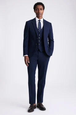 Slim Fit Blue Donegal Tweed Suit