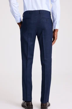 Slim Fit Blue Twisted Trousers