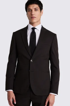 Slim Fit Brown Suit