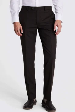 Slim Fit Brown Trousers