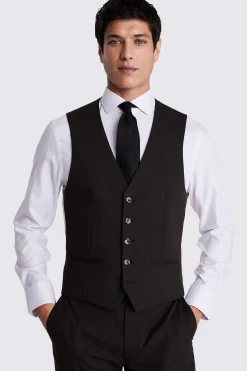 Slim Fit Brown Waistcoat