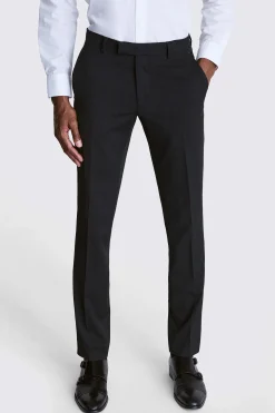 Slim Fit Charcoal Stretch Trousers