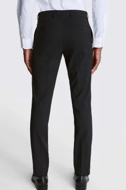 Slim Fit Charcoal Stretch Trousers