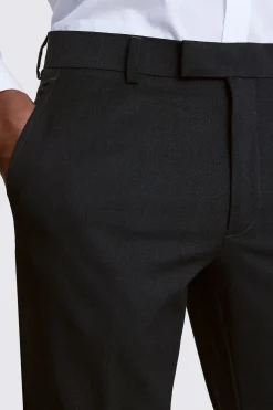 Slim Fit Charcoal Stretch Trousers