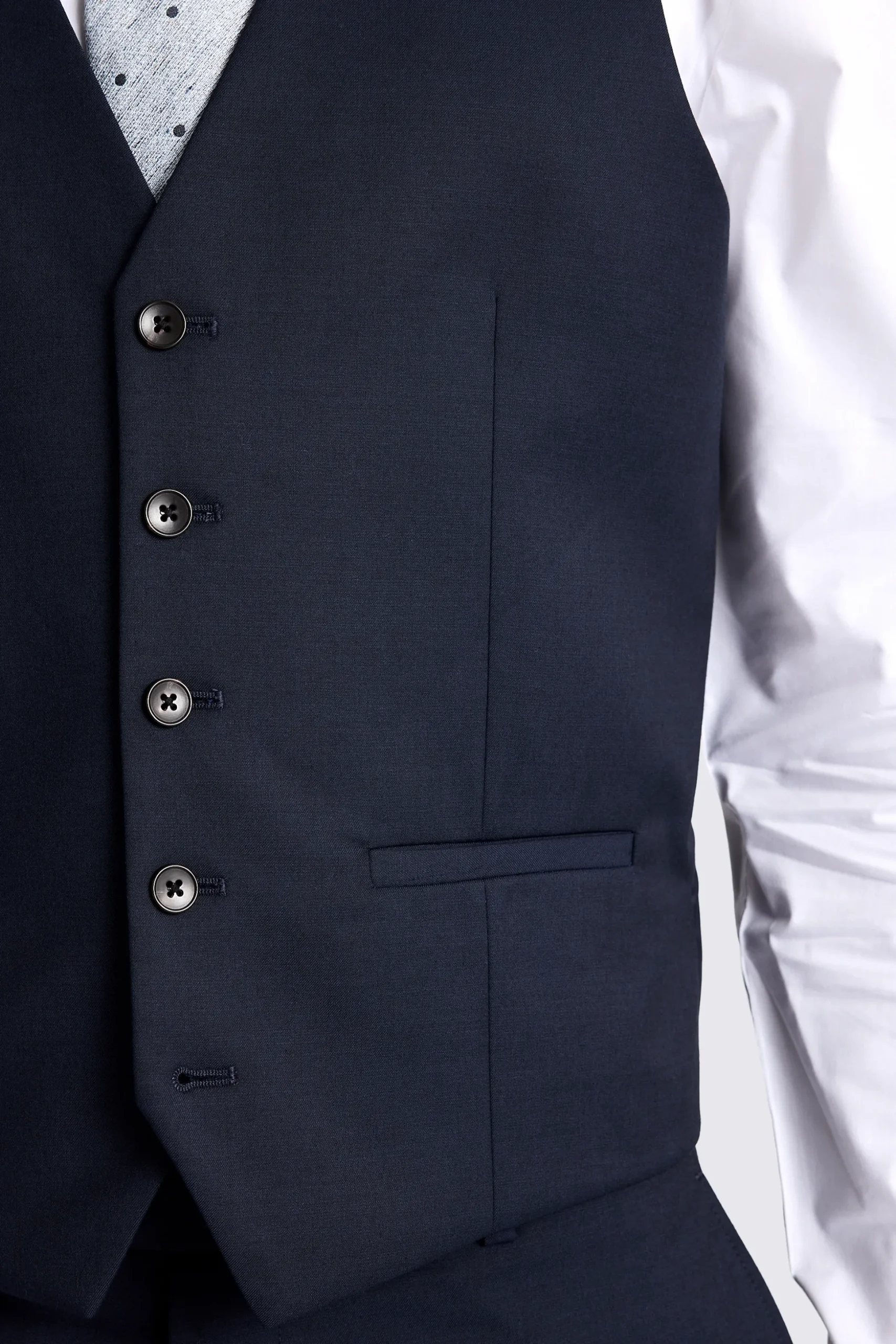 Slim Fit Ink Stretch Waistcoat