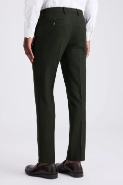 Slim Fit Khaki Donegal Trousers
