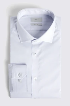 Slim Fit Light Blue Stretch Shirt