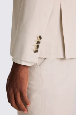 Slim Fit Light Camel Cotton Suit