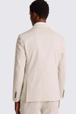 Slim Fit Light Camel Cotton Suit
