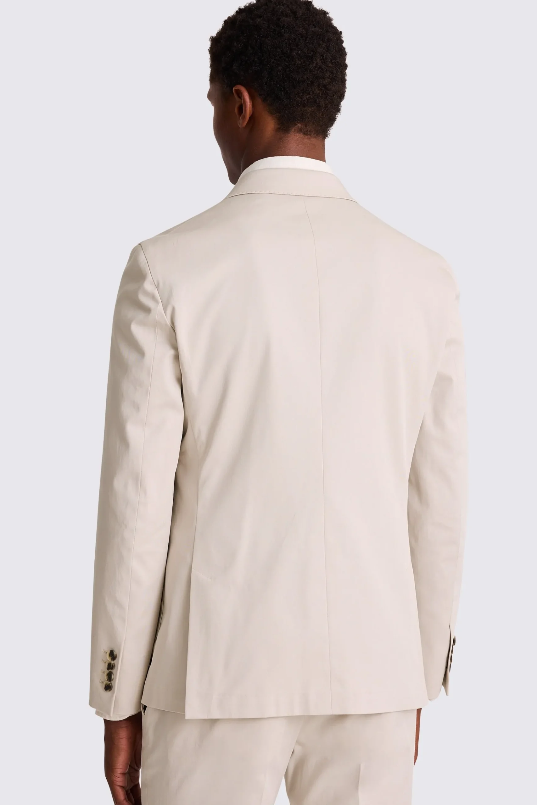 Slim Fit Light Camel Cotton Suit
