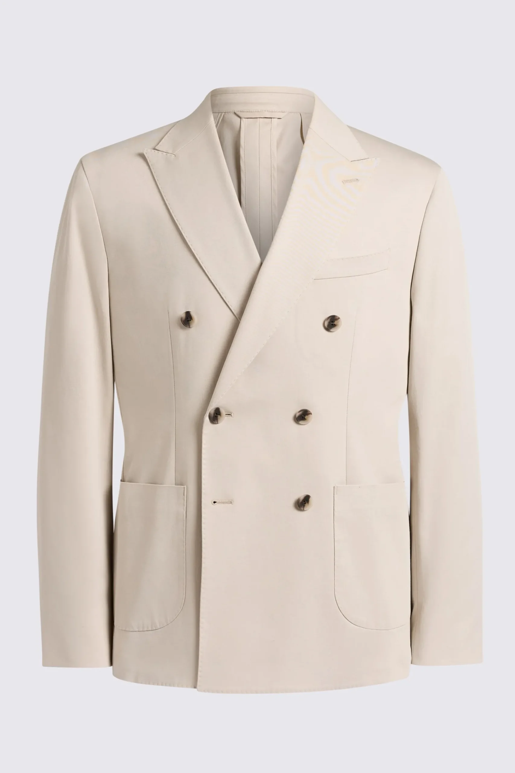 Slim Fit Light Camel Cotton Suit