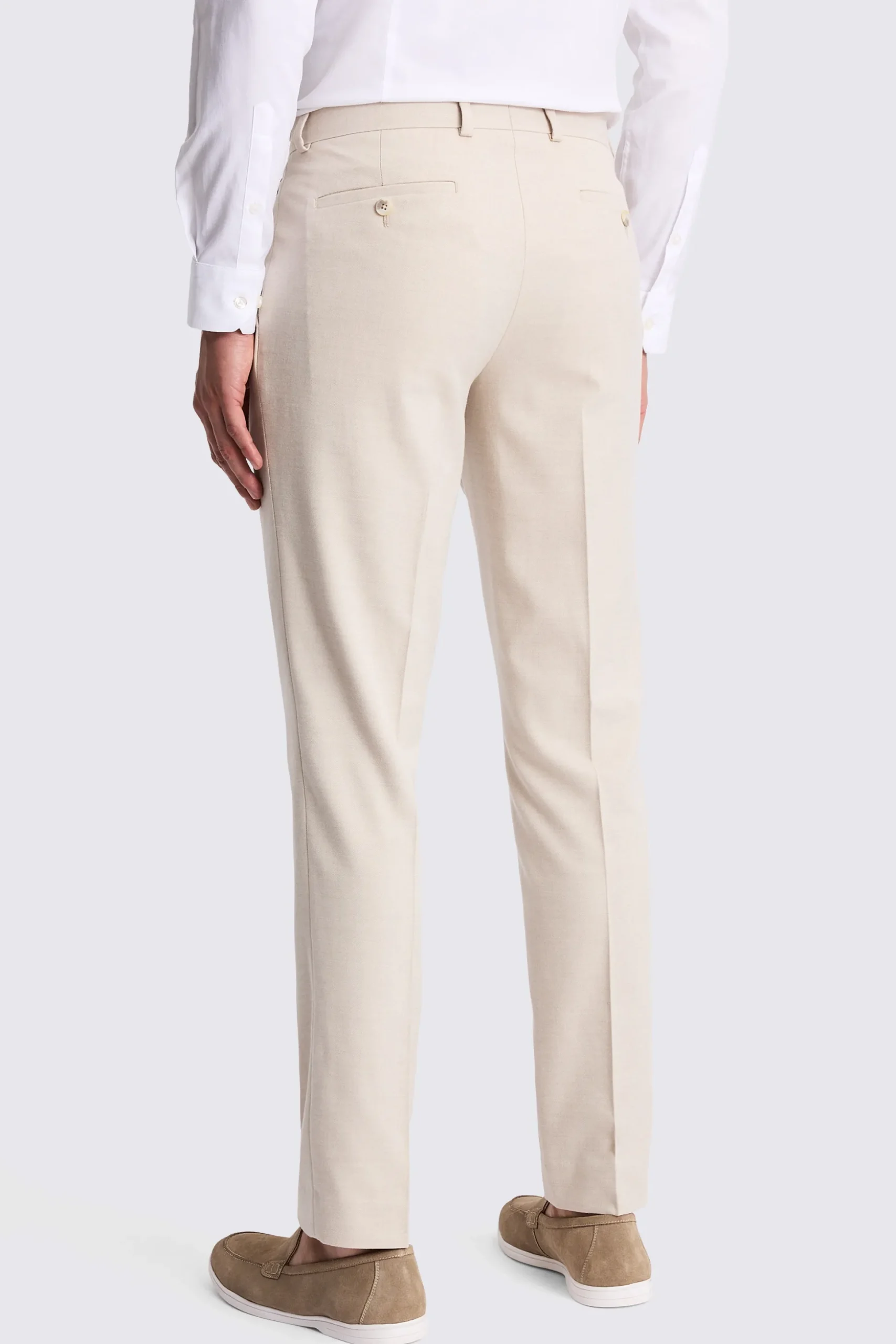 Slim Fit Light Camel Trousers