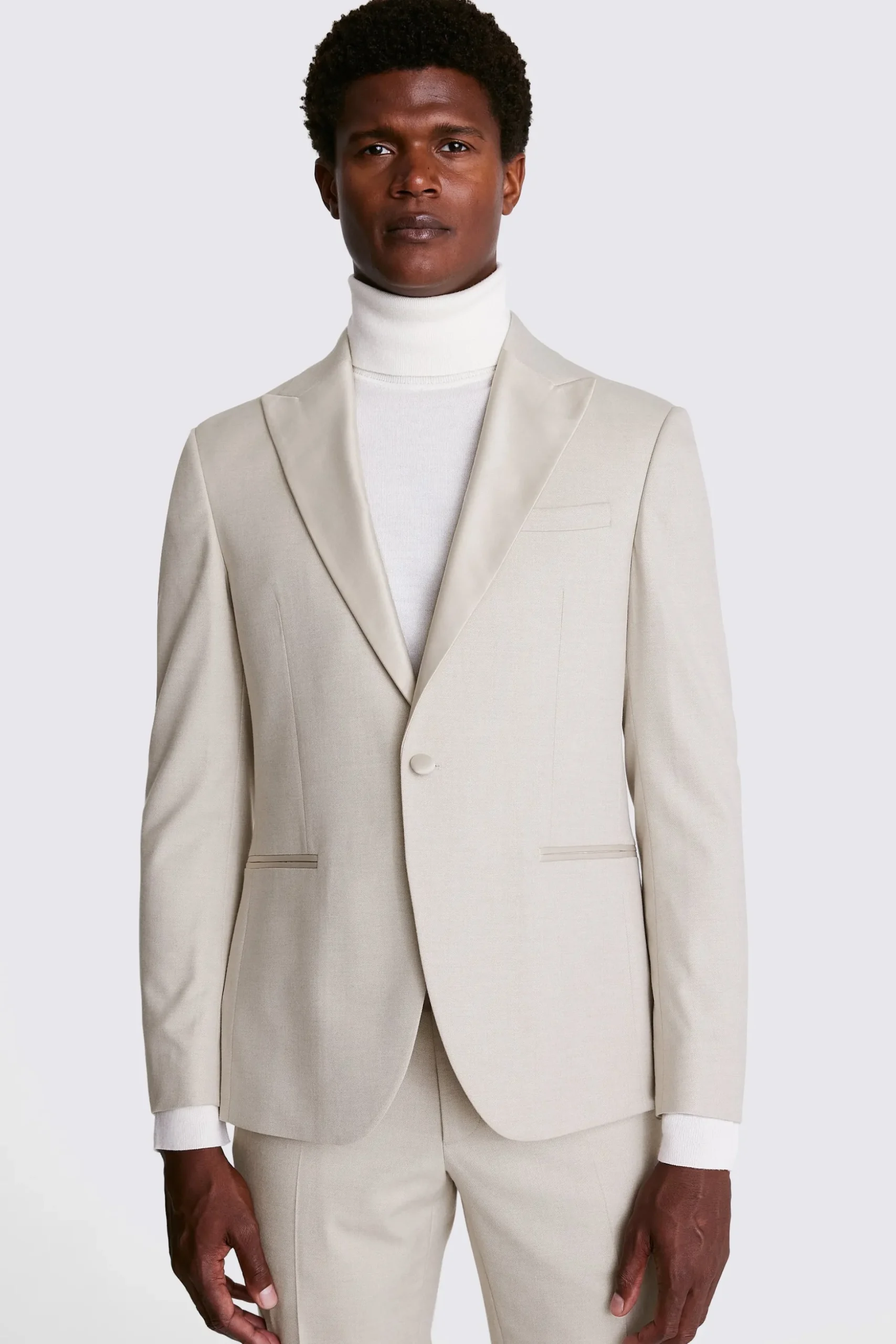 Slim Fit Light Camel Tuxedo Jacket