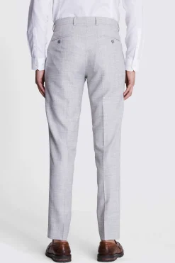 Slim Fit Light Grey Trousers