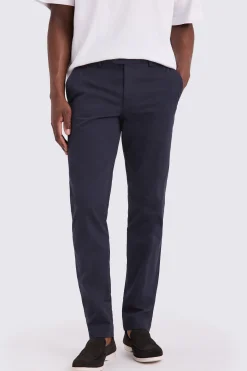 Slim Fit Navy Stretch Chinos