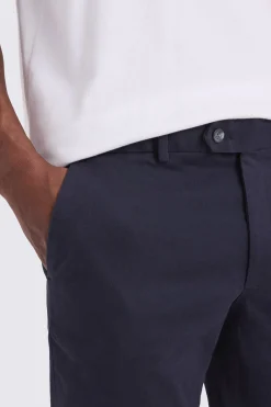 Slim Fit Navy Stretch Chinos