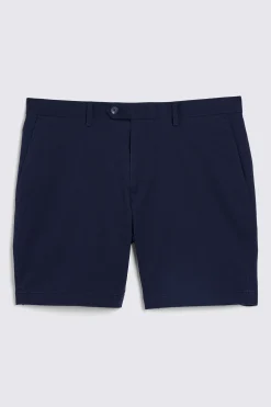 Slim Fit Navy Stretch Chino Shorts