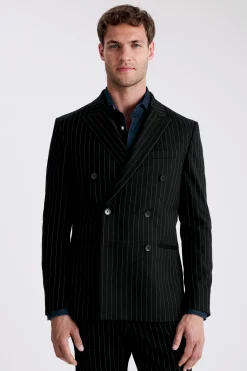 Slim Fit Navy Stripe Suit