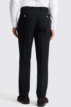Slim Fit Navy Stripe Trousers