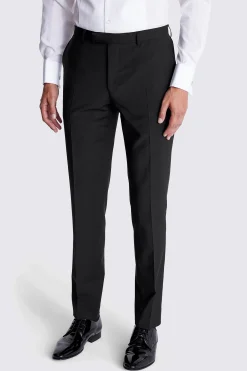 Slim Fit Notch Lapel Black Nano Jacket