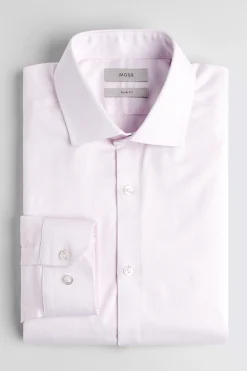Slim Fit Pink Dobby Stretch Shirt