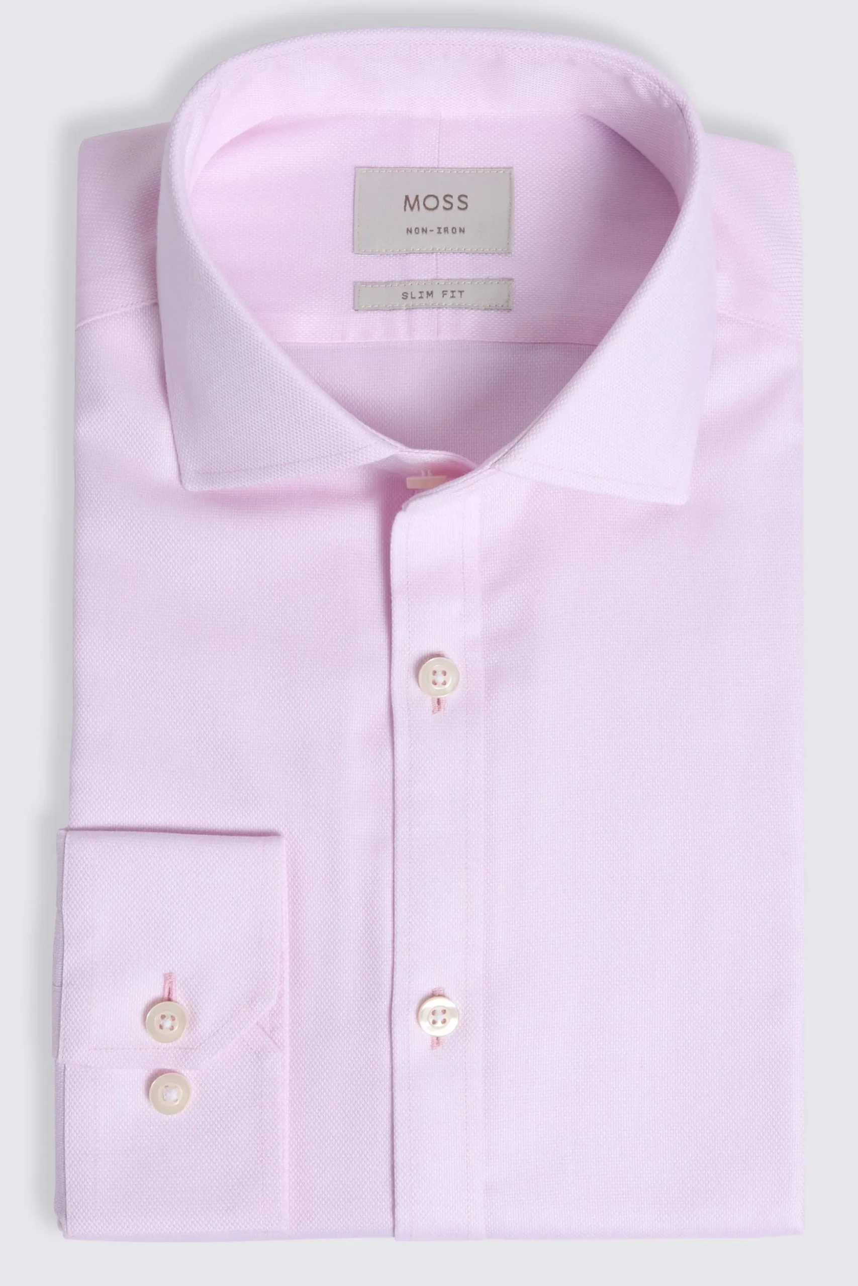 Slim Fit Pink Royal Oxford Non Iron Shirt