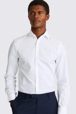 Slim Fit Pinpoint Oxford with Contrast Non-Iron Shirt