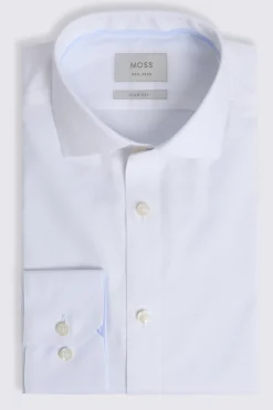 Slim Fit Pinpoint Oxford with Contrast Non-Iron Shirt