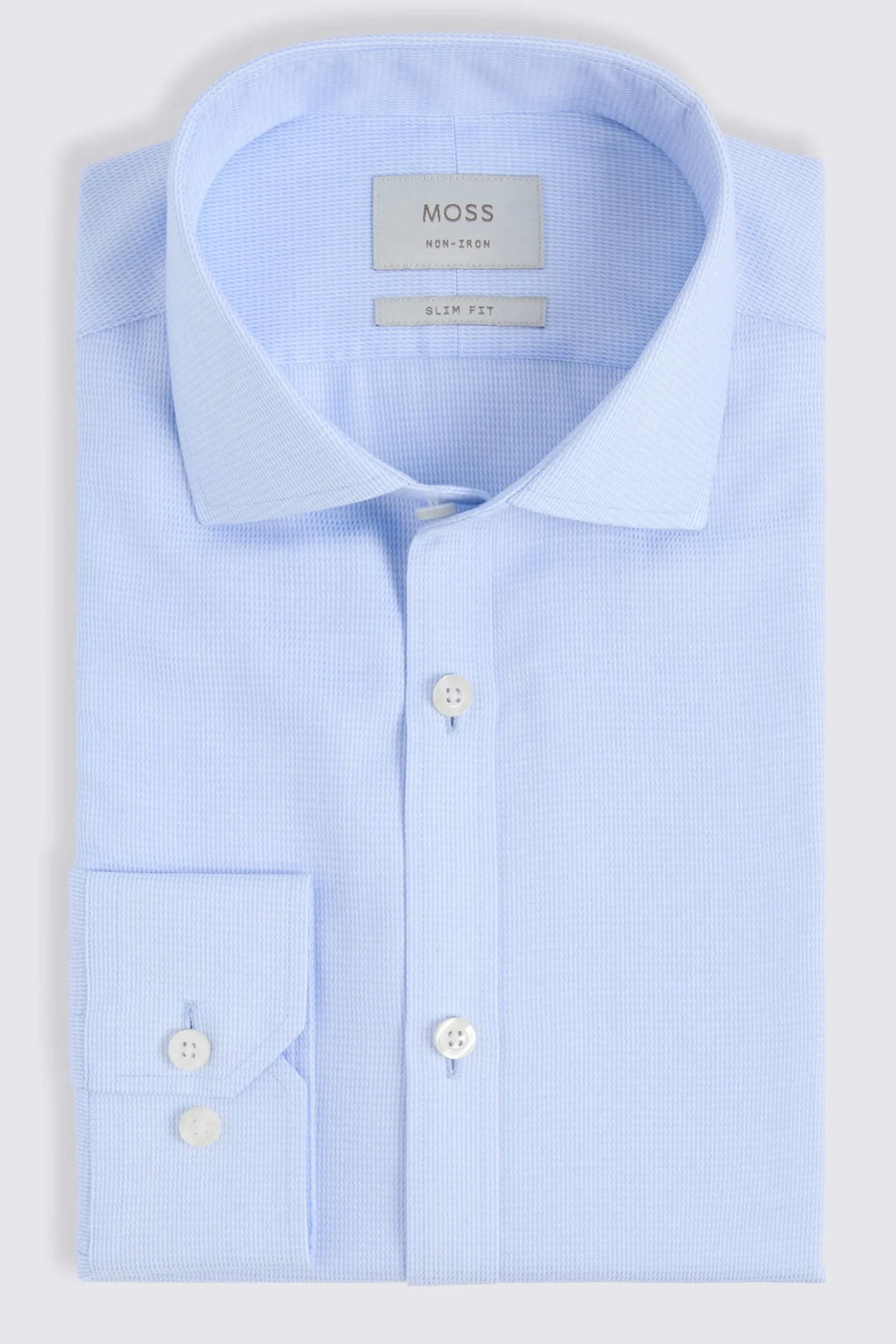 Slim Fit Sky Dobby Non-Iron Shirt