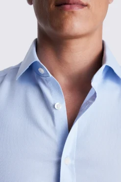 Slim Fit Sky Royal Oxford Non-Iron Shirt