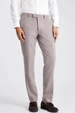 Slim Fit Stone Donegal Trousers