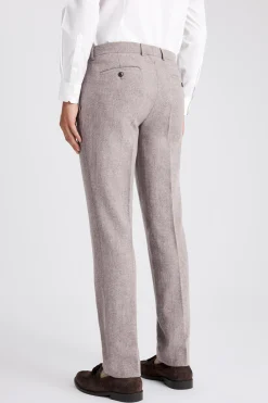 Slim Fit Stone Donegal Trousers