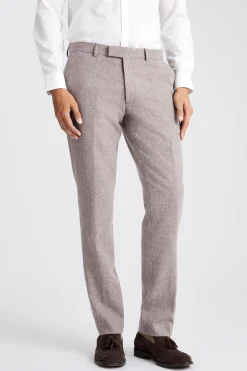 Slim Fit Stone Donegal Tweed Suit