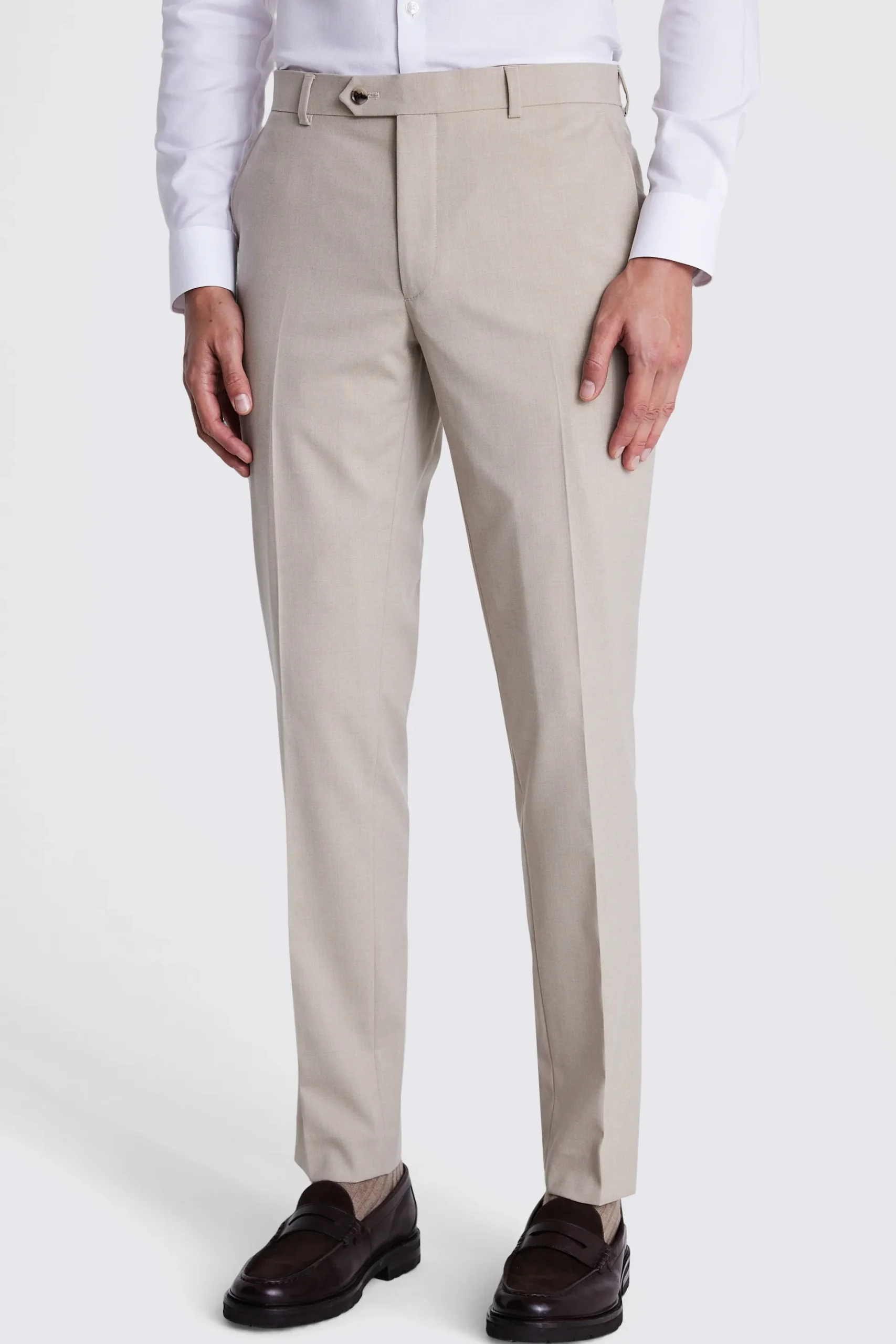 Slim Fit Taupe Suit
