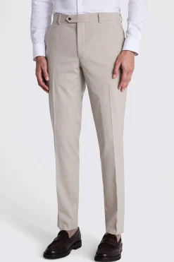 Slim Fit Taupe Trousers
