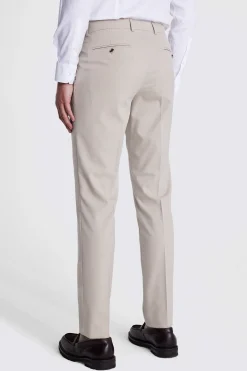 Slim Fit Taupe Trousers