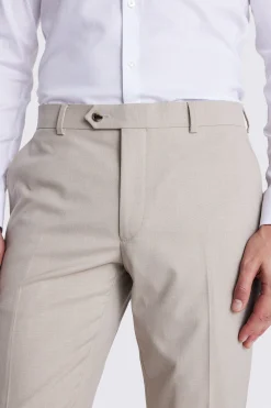Slim Fit Taupe Trousers
