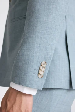 Slim Fit Teal Marl Suit
