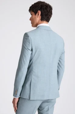 Slim Fit Teal Marl Suit