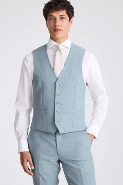 Slim Fit Teal Marl Suit