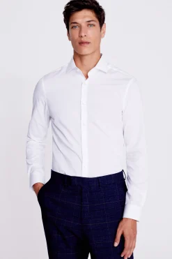 Slim Fit White Easy Care Shirt